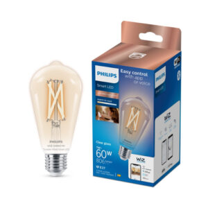 Philips Smart LED Tunable white – Filament Edison ST64 E27, klar Fra Philips Smart