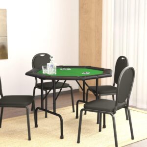Foldbart Pokerbordplade   Pers  x x  Cm Grøn