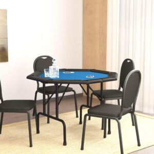 Foldbart Pokerbordplade   Pers  x x  Cm Blå