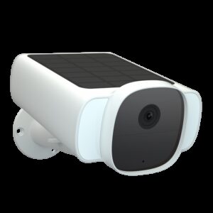Sikkerthjem Solcellekamera Overvågningskamera Hvid – S7Pro Fra Sikkerthjem