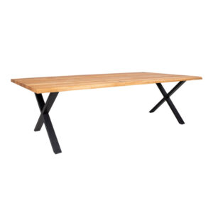 Spisebord i olieret eg med bølget kant 300x100xh75cm – 2201520 Fra Homeshop